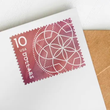 2023 $10 floral geometry forever first class postage stamp 2023 $10 floral geometry forever first class postage stamp