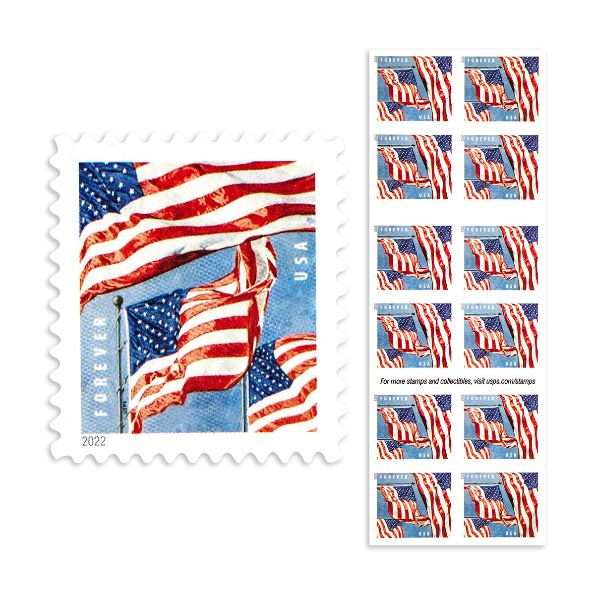 2022 u.s. flag forever first class postage stamps 2022 u.s. flag forever first class postage stamps