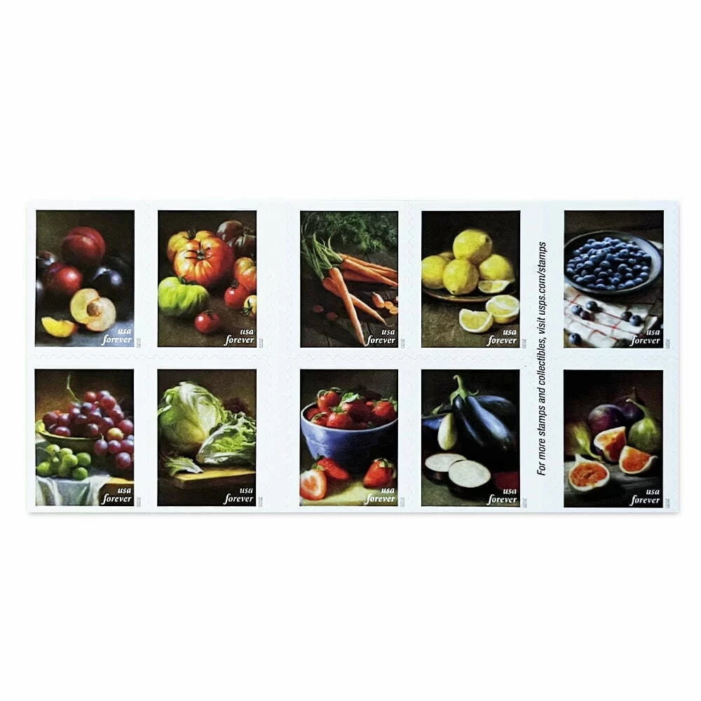 2020 fruit of vegetables forever first class postage stamps 2020 fruit of vegetables forever first class postage stamps