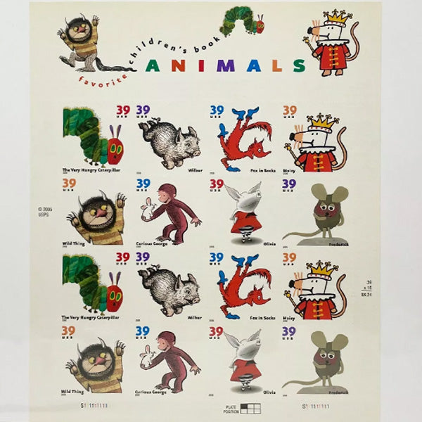 2005 favorite children's book animals stamps first class postage stamps (value stamp not forever) 2005 favorite children's book animals stamps first class postage stamps (value stamp not forever)
