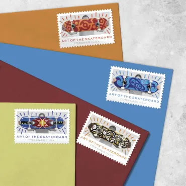 2023 art of the skateboard forever first class postage stamps 2023 art of the skateboard forever first class postage stamps