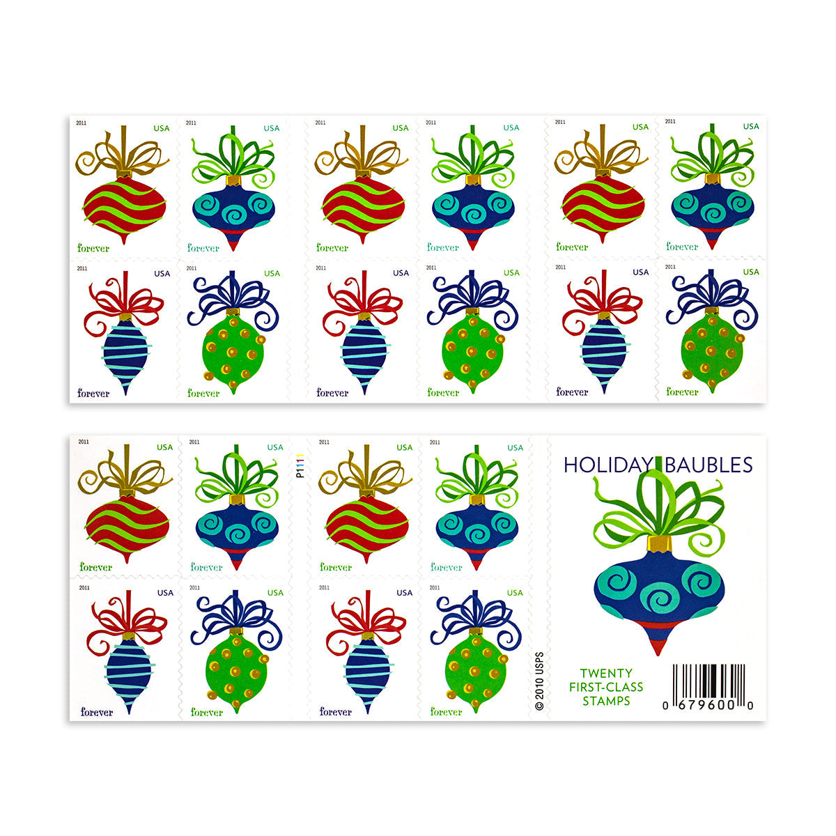2011 contemporary christmas: holiday baubles forever first class postage stamps 2011 contemporary christmas: holiday baubles forever first class postage stamps