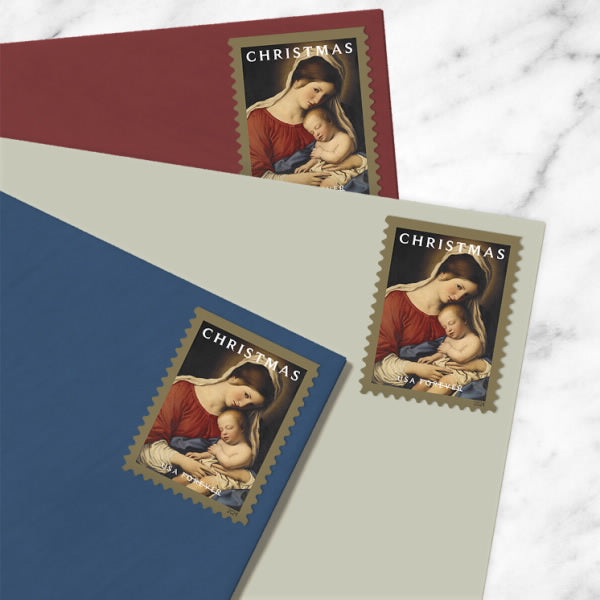 2024 christmas madonna and child forever first class postage stamps 2024 christmas madonna and child forever first class postage stamps