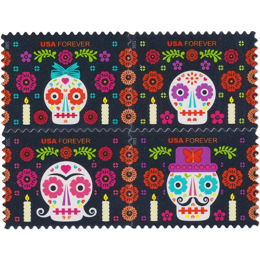 2021 day of the dead forever first class postage stamps 2021 day of the dead forever first class postage stamps