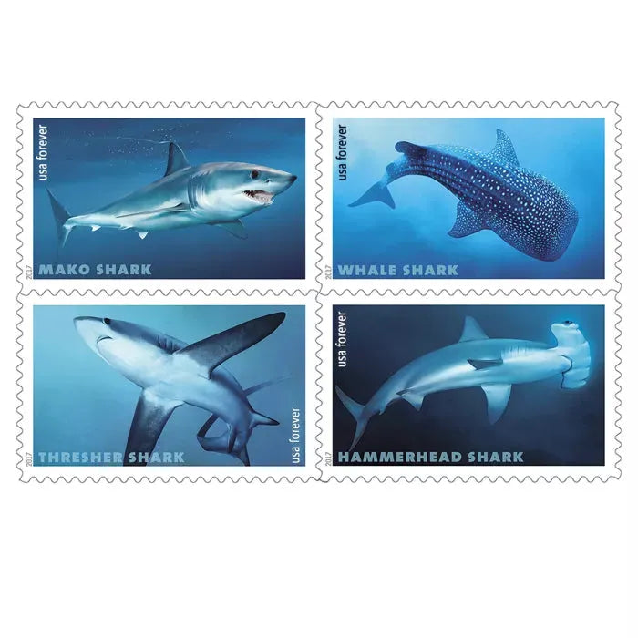2017 sharks forever first class postage stamps 2017 sharks forever first class postage stamps