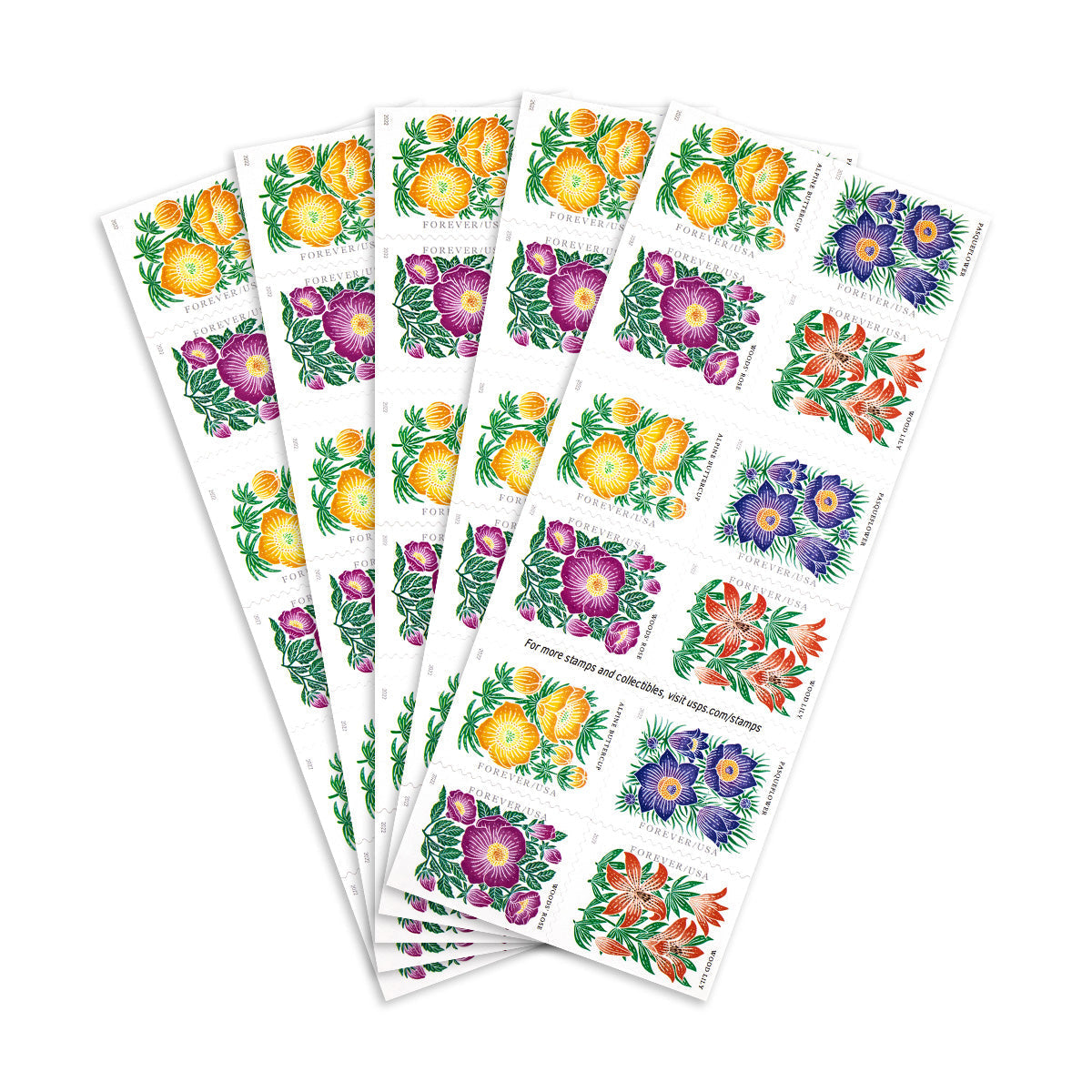 2022 mountain flora forever first class postage stamps 2022 mountain flora forever first class postage stamps