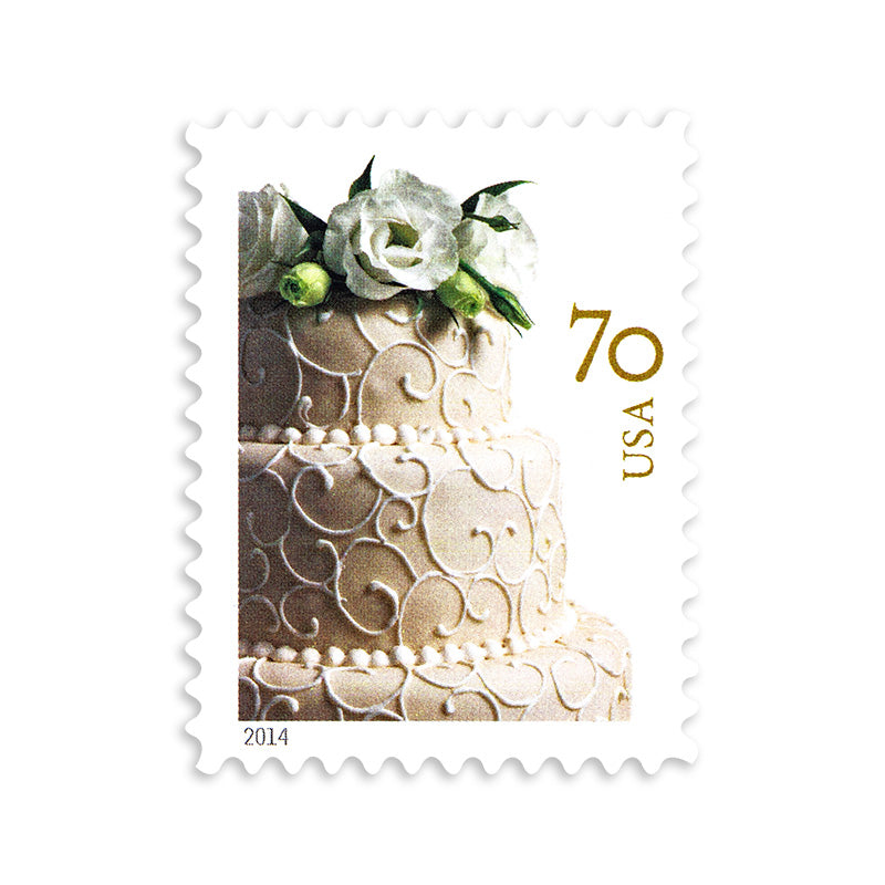 2014 wedding series: wedding cake forever first class postage stamps (value stamp not forever) 2014 wedding series: wedding cake forever first class postage stamps (value stamp not forever)