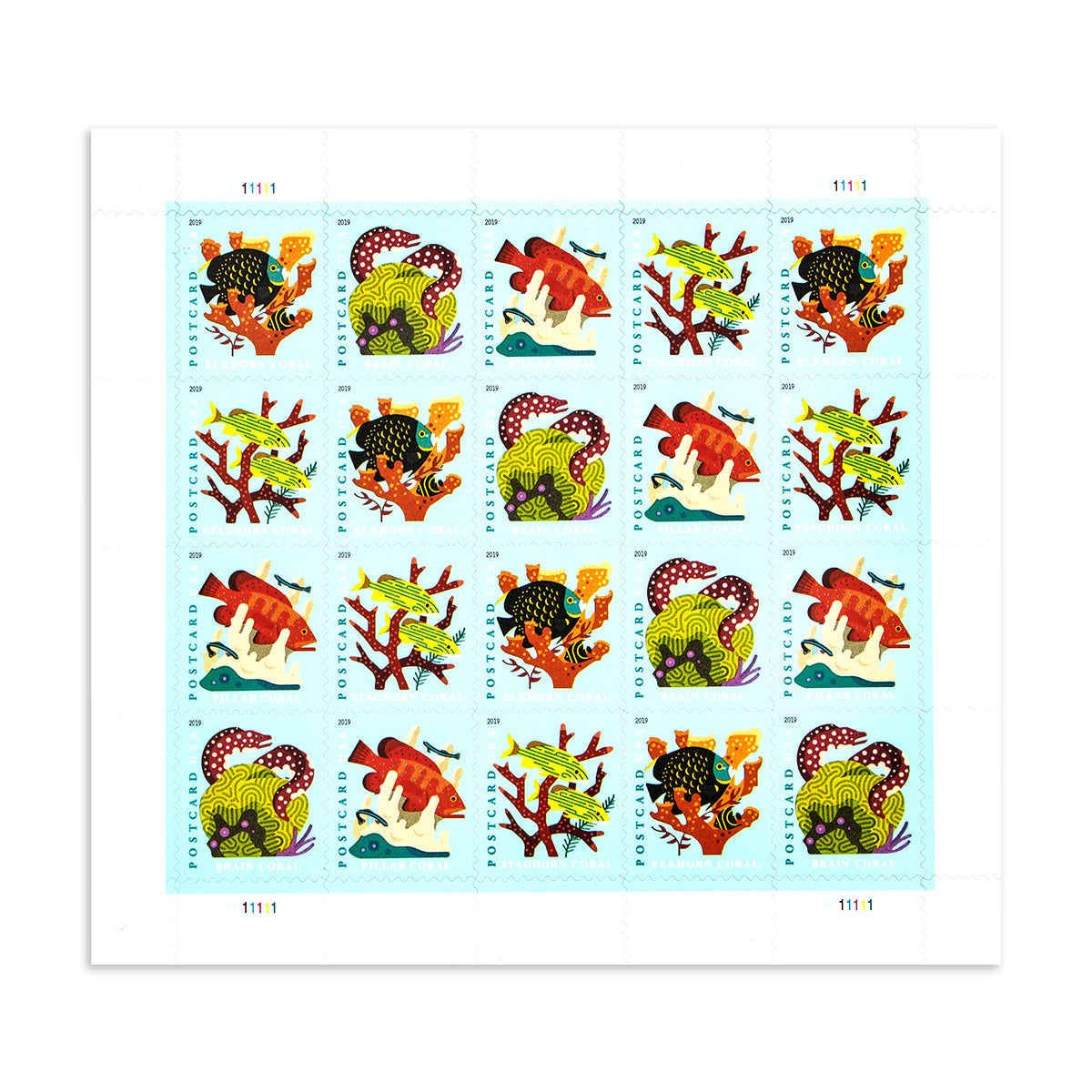 2019 coral reefs forever postcard stamps (for postcard only) 2019 coral reefs forever postcard stamps (for postcard only)