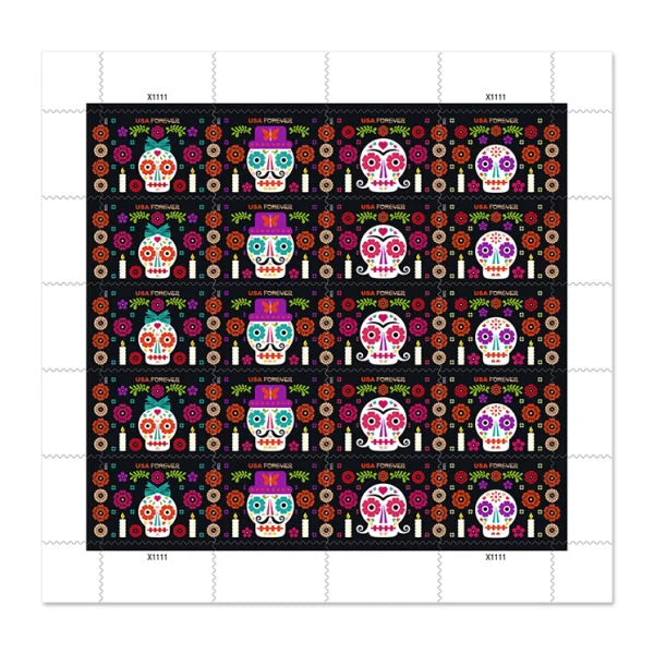 2021 day of the dead forever first class postage stamps 2021 day of the dead forever first class postage stamps