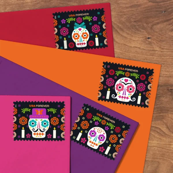 2021 day of the dead forever first class postage stamps 2021 day of the dead forever first class postage stamps